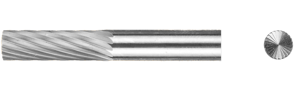 Борфреза цилиндрическая с заточенным торцом B-04-16-M-06-65