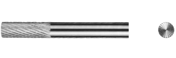 Борфреза цилиндрическая с заточенным торцом B-04-16-CD-06-65