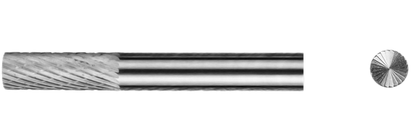 Борфреза цилиндрическая с заточенным торцом B-04-16-FD-06-65