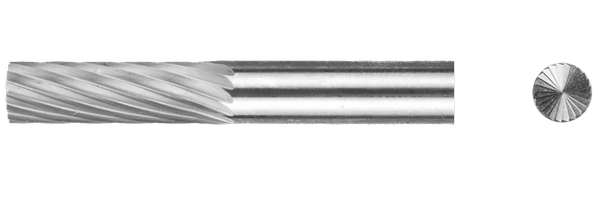 Борфреза цилиндрическая с заточенным торцом B1-04-16-NF-04-75