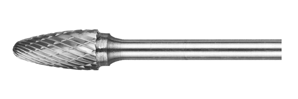 Борфреза гиперболическая со сферическим торцом F-12,5-25-FD-08-135