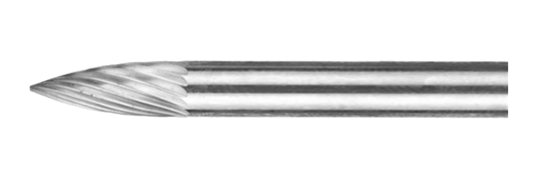 Борфреза гиперболическая с точечным торцом G-08-20-M-08-170