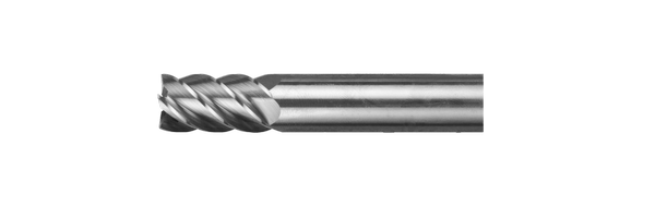 Фреза концевая цельная с плоским торцом,  стандартной длины EM10-10-64-22.5.45-05
