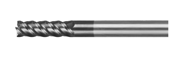 Фреза концевая цельная с плоским торцом, удлиненная EML10-10-81-38.4.45-00 с покрытием