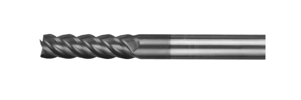 Фреза концевая цельная с плоским торцом, удлиненная EML10-10-81-38.6.45-00 с покрытием