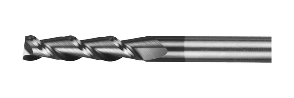 Фреза концевая цельная с плоским торцом, удлиненная EML12-12-81-40.3.45-15 с покрытием