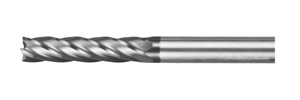 Фреза концевая цельная с плоским торцом, удлиненная EML12-12-81-40.5.30-12 с покрытием