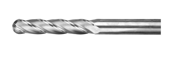 Фреза концевая цельная со сферическим торцом,  удлиненная EMCL12-12-110-45.4.30-03 