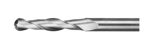 Фреза концевая цельная со сферическим торцом,  удлиненная EMCL12-12-81-40.2.30-10
